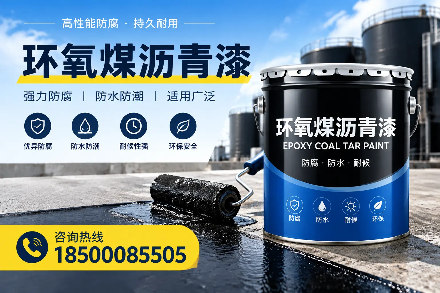 选择环氧煤沥青漆的五大理由，桂林客户必知